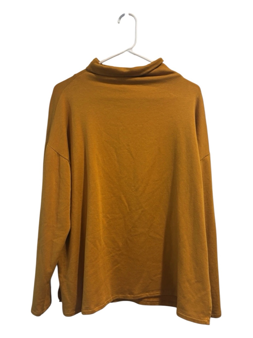 Eileen Fisher Ochre Funnel Neck Sweater